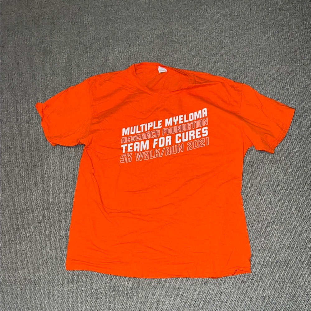 Orange Multiple Myeloma Team for Cures Men's T-Shirt